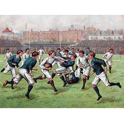 Fine Art Prints Scotland England 1893 Rugby Football Match Painting Large Print Poster Wall Art Decor Picture Fine Art Prints Scotland England 1893 Rugby Football Match Painting Large Print Poster Wall Art Decor Picture