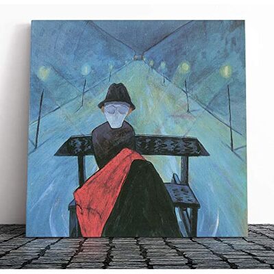 Big Box Art Canvas Print Wall Art Walter Gramatte The Man in The Sleigh Mounted & Stretched Box Frame Picture Home Decor for Kitchen, Living Room, Bedroom, Hallway, Multi-Colour, 14x14 Inch Big Box Art Canvas Print Wall Art Walter Gramatte The Man in The Sleigh Mounted & Stretched Box Frame Picture Home Decor for Kitchen, Living Room, Bedroom, Hallway, Multi-Colour, 14x14 Inch