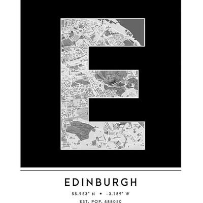 Wee Blue Coo Edinburgh Scotland United Kingdom City Map Black & White Colour Block Modern Typography Stylish Letter Unframed Word Wall Art Print Poster for Home Décor CITYMAP1 Wee Blue Coo Edinburgh Scotland United Kingdom City Map Black & White Colour Block Modern Typography Stylish Letter Unframed Word Wall Art Print Poster for Home Décor CITYMAP1