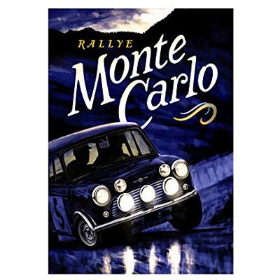 Wee Blue Coo Sport Advert Rally Race Car Automobile Motor Monte Carlo Wall Art Print Wee Blue Coo Sport Advert Rally Race Car Automobile Motor Monte Carlo Wall Art Print