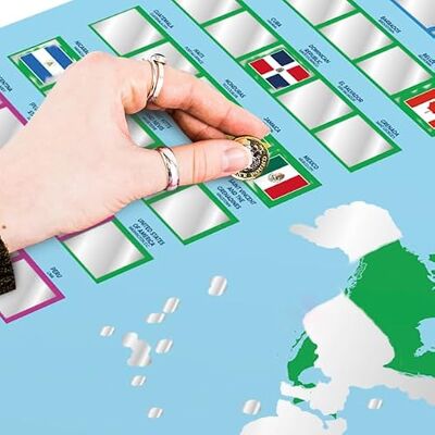 Gift Republic World Explorer Scratch-Off Map Poster – Interactive Travel Map for Adults and Kids – Track Your Adventures, Reveal Country Flags – 59.4 x 84.1 cm Wall Art Gift Republic World Explorer Scratch-Off Map Poster – Interactive Travel Map for Adults and Kids – Track Your Adventures, Reveal Country Flags – 59.4 x 84.1 cm Wall Art