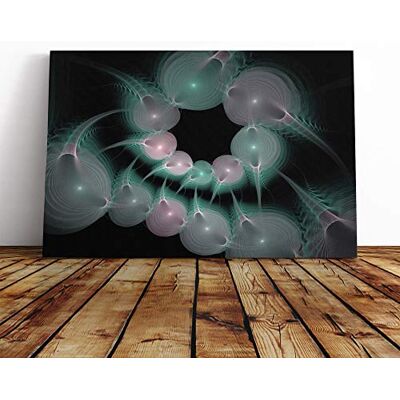 Big Box Art Wall Blue and Pink Abstract Fractal Art (5) Canvas Print Gallery Wrapped 30mm Frame Wall Art 24x16 inches Ready to Hang Abstract Picture Living Room Bedroom Lounge Office Big Box Art Wall Blue and Pink Abstract Fractal Art (5) Canvas Print Gallery Wrapped 30mm Frame Wall Art 24x16 inches Ready to Hang Abstract Picture Living Room Bedroom Lounge Office