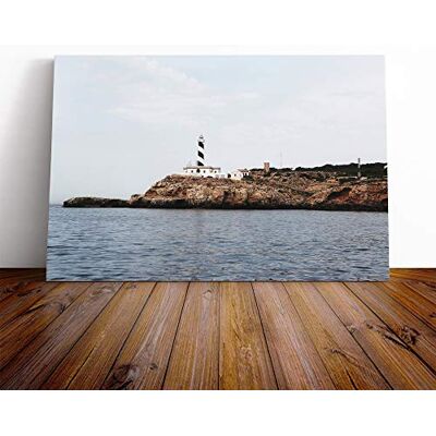Big Box Art Architecture Lighthouse (8) Canvas Print Gallery Wrapped 30mm Frame Wall Art 20x14 inches Ready to Hang Modern Seascape Picture Living Room Bedroom Lounge Office Big Box Art Architecture Lighthouse (8) Canvas Print Gallery Wrapped 30mm Frame Wall Art 20x14 inches Ready to Hang Modern Seascape Picture Living Room Bedroom Lounge Office