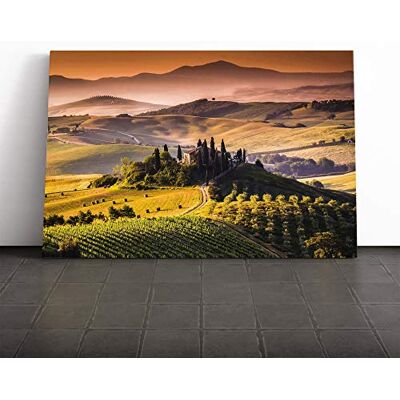 Big Box Art Canvas Print Wall Art Landscape Tuscany Hills and Mountains Mounted & Stretched Box Frame Picture Home Decor for Kitchen, Living Room, Bedroom, Hallway, Multi-Colour, 20x14 Inch Big Box Art Canvas Print Wall Art Landscape Tuscany Hills and Mountains Mounted & Stretched Box Frame Picture Home Decor for Kitchen, Living Room, Bedroom, Hallway, Multi-Colour, 20x14 Inch