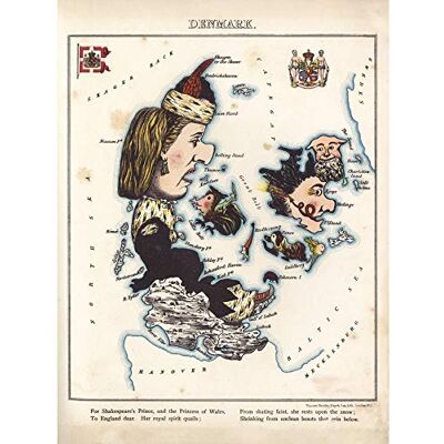 Fine Art Prints Lancaster 1869 Pictorial Map Denmark Mythical Animals Art Print Canvas Premium Wall Decor Poster Mural Fine Art Prints Lancaster 1869 Pictorial Map Denmark Mythical Animals Art Print Canvas Premium Wall Decor Poster Mural