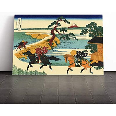 Big Box Art Canvas Print Wall Art Hokusai Japanese Oriental Village of Sekiya Mounted & Stretched Box Frame Picture Home Decor for Kitchen, Living Room, Bedroom, Hallway, Multi-Colour, 20x14 Inch Big Box Art Canvas Print Wall Art Hokusai Japanese Oriental Village of Sekiya Mounted & Stretched Box Frame Picture Home Decor for Kitchen, Living Room, Bedroom, Hallway, Multi-Colour, 20x14 Inch