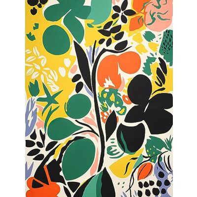 Artery8 Henri Matisse Inspired Botanical Garden Acrylic Painting Abstract Bright Shapes Extra Large XL Wall Art Poster Print Artery8 Henri Matisse Inspired Botanical Garden Acrylic Painting Abstract Bright Shapes Extra Large XL Wall Art Poster Print