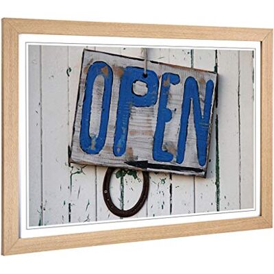 Big Box Art Framed Print of Open Shack Sign Design Wall Art Picture Home Decor for Kitchen, Living, Dining Room, Lounge, Bedroom, Hallway, Office, Oak, A2 / 24.5x18 Inch / 62x45cm Big Box Art Framed Print of Open Shack Sign Design Wall Art Picture Home Decor for Kitchen, Living, Dining Room, Lounge, Bedroom, Hallway, Office, Oak, A2 / 24.5x18 Inch / 62x45cm