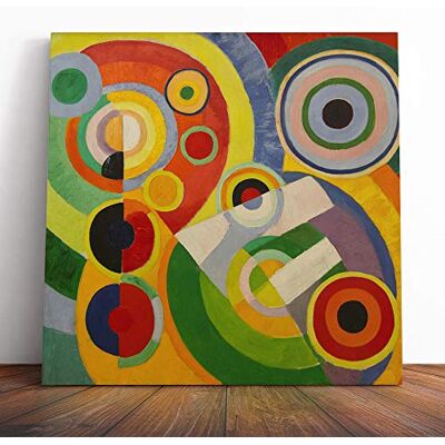 Big Box Art Canvas Print Wall Art Robert Delaunay Rhythm Mounted and Stretched Box Frame Picture Home Decor for Kitchen, Living, Dining Room, Bedroom, Hallway, Muli-Colour, 14x14 Inch Big Box Art Canvas Print Wall Art Robert Delaunay Rhythm Mounted and Stretched Box Frame Picture Home Decor for Kitchen, Living, Dining Room, Bedroom, Hallway, Muli-Colour, 14x14 Inch