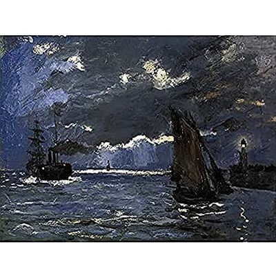 Fine Art Prints Claude Monet A Seascape Shipping By Moonlight Art Print Canvas Premium Wall Decor Poster Mural Fine Art Prints Claude Monet A Seascape Shipping By Moonlight Art Print Canvas Premium Wall Decor Poster Mural