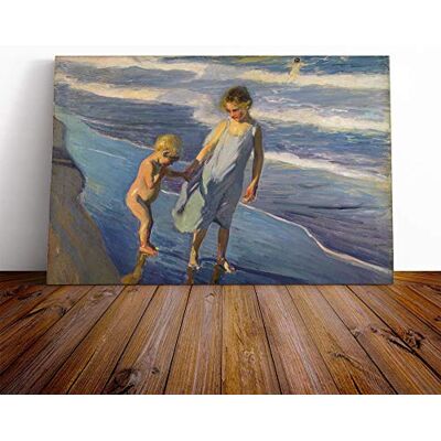 Big Box Art Joaquin Sorolla Y Bastida Brother and Sister Canvas Print 20x14 Inch Wall Art, Ready to Hang, Gallery Wrapped, Fade-Resistant Inks, Securely Packaged, UK Made Big Box Art Joaquin Sorolla Y Bastida Brother and Sister Canvas Print 20x14 Inch Wall Art, Ready to Hang, Gallery Wrapped, Fade-Resistant Inks, Securely Packaged, UK Made
