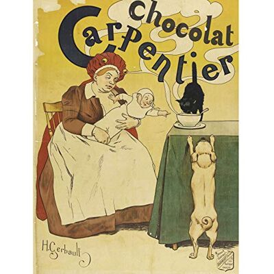 Fine Art Prints Gerbault Chocolat Carpentier Cat Dog Baby Vintage Advert Large Wall Art Print Canvas Premium Mural Fine Art Prints Gerbault Chocolat Carpentier Cat Dog Baby Vintage Advert Large Wall Art Print Canvas Premium Mural