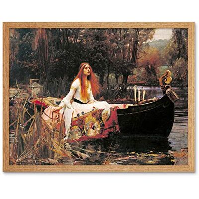 Fine Art Prints John William Waterhouse The Lady Of Shalott Edit Art Print Framed Poster Wall Decor 12x16 inch Fine Art Prints John William Waterhouse The Lady Of Shalott Edit Art Print Framed Poster Wall Decor 12x16 inch