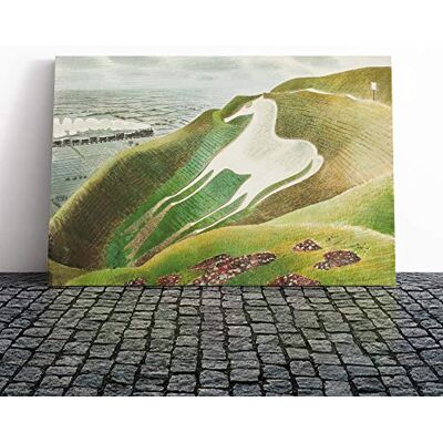 Big Box Art Eric Ravilious Westbury Horse Canvas Print Gallery Wrapped 30mm Frame Wall Art 24x16 inches Ready to Hang Modern Animals Picture Living Room Bedroom Lounge Office Big Box Art Eric Ravilious Westbury Horse Canvas Print Gallery Wrapped 30mm Frame Wall Art 24x16 inches Ready to Hang Modern Animals Picture Living Room Bedroom Lounge Office