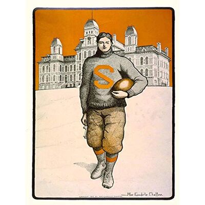 Wee Blue Coo Paintings Drawing Sport Syracuse University Football New York USA Art Print Poster Wall Decor 12X16 Inch Wee Blue Coo Paintings Drawing Sport Syracuse University Football New York USA Art Print Poster Wall Decor 12X16 Inch