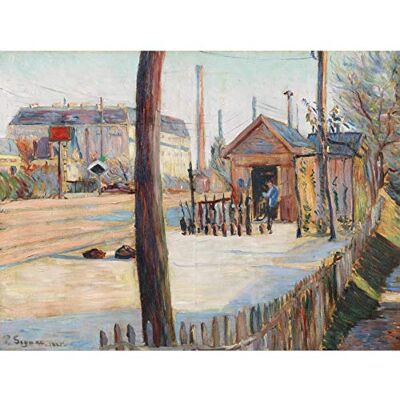 Fine Art Prints Paul Signac Railway Junction Near Bois Colombes Extra Large Wall Art Print Premium Canvas Mural Fine Art Prints Paul Signac Railway Junction Near Bois Colombes Extra Large Wall Art Print Premium Canvas Mural