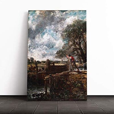Big Box Art John Constable A Boat Passing a Lock Canvas Print Gallery Wrapped 30mm Frame Wall Art 30x20 inches Ready to Hang Modern Seascape Picture Living Room Bedroom Lounge Office Big Box Art John Constable A Boat Passing a Lock Canvas Print Gallery Wrapped 30mm Frame Wall Art 30x20 inches Ready to Hang Modern Seascape Picture Living Room Bedroom Lounge Office