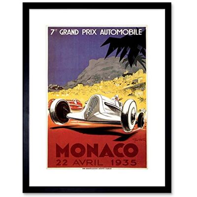 Wee Blue Coo SPORT RACE MOTOR GRAND PRIX 1935 MONTE CARLO MONACO FRAMED PRINT F97X6411 Wee Blue Coo SPORT RACE MOTOR GRAND PRIX 1935 MONTE CARLO MONACO FRAMED PRINT F97X6411