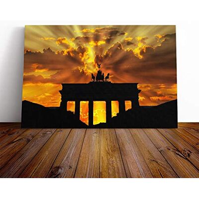 Big Box Art Canvas Print Wall Art Brandenburger Tor Berlin Germany Mounted and Stretched Box Frame Picture Home Decor for Kitchen, Living Room, Bedroom, Hallway, Multi-Colour, 20x14 Inch Big Box Art Canvas Print Wall Art Brandenburger Tor Berlin Germany Mounted and Stretched Box Frame Picture Home Decor for Kitchen, Living Room, Bedroom, Hallway, Multi-Colour, 20x14 Inch