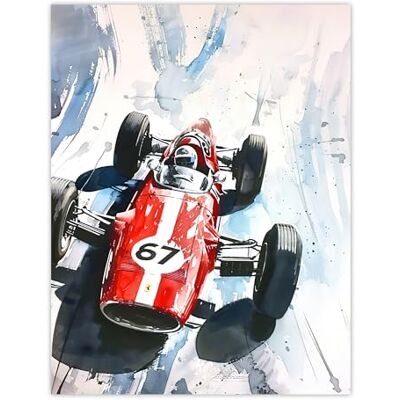Artery8 Vintage Race Car Motor Sport Racing Painting Man Cave Extra Large XL Wall Art Poster Print Artery8 Vintage Race Car Motor Sport Racing Painting Man Cave Extra Large XL Wall Art Poster Print