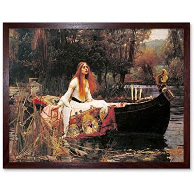 Fine Art Prints John William Waterhouse The Lady Of Shalott Edit Art Print Framed Poster Wall Decor 12x16 inch Fine Art Prints John William Waterhouse The Lady Of Shalott Edit Art Print Framed Poster Wall Decor 12x16 inch