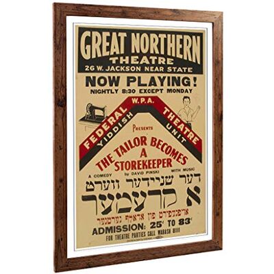 Big Box Art Framed Print of Vintage WPA Poster The Tailor Becomes a Storekeeper Design Wall Art Picture Home Decor for Kitchen, Living Room, Bedroom, Office, Walnut, A2 / 24.5x18 Inch / 62x45cm Big Box Art Framed Print of Vintage WPA Poster The Tailor Becomes a Storekeeper Design Wall Art Picture Home Decor for Kitchen, Living Room, Bedroom, Office, Walnut, A2 / 24.5x18 Inch / 62x45cm