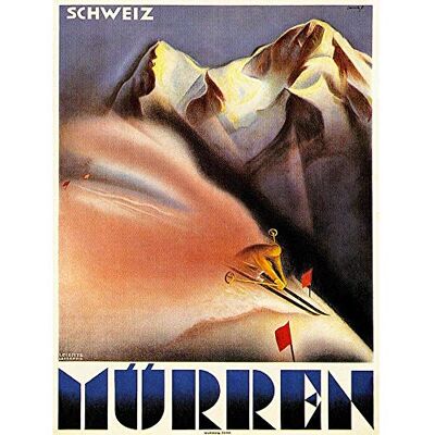Wee Blue Coo Travel Winter Sport Murren Switzerland Alpine Resort Ski Snow Art Print Poster Wall Decor 12X16 Inch Wee Blue Coo Travel Winter Sport Murren Switzerland Alpine Resort Ski Snow Art Print Poster Wall Decor 12X16 Inch