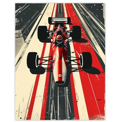 Artery8 Vintage Red Race Car Sport Speed Racing Track Man Cave Extra Large XL Wall Art Poster Print Artery8 Vintage Red Race Car Sport Speed Racing Track Man Cave Extra Large XL Wall Art Poster Print