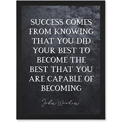 Artery8 - Slate Quote John Wooden - A4 - Wall Art Print Artery8 - Slate Quote John Wooden - A4 - Wall Art Print