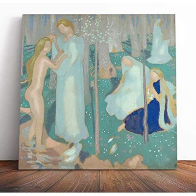 Big Box Art Canvas Print Wall Art Maurice Denis Springtime Mounted and Stretched Box Frame Picture Home Decor for Kitchen, Living, Dining Room, Bedroom, Hallway, Muli-Colour, 14x14 Inch Big Box Art Canvas Print Wall Art Maurice Denis Springtime Mounted and Stretched Box Frame Picture Home Decor for Kitchen, Living, Dining Room, Bedroom, Hallway, Muli-Colour, 14x14 Inch