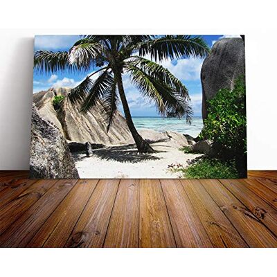 Big Box Art Canvas Print Wall Art Sesacape Seychelles Beach (3) Mounted and Stretched Box Frame Picture Home Decor for Kitchen, Living, Dining Room, Bedroom, Hallway, Multi-Colour, 20x14 Inch Big Box Art Canvas Print Wall Art Sesacape Seychelles Beach (3) Mounted and Stretched Box Frame Picture Home Decor for Kitchen, Living, Dining Room, Bedroom, Hallway, Multi-Colour, 20x14 Inch