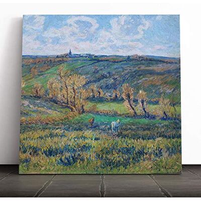 Big Box Art Henry Moret The White Horse in The Valley Canvas Print Gallery Wrapped 30mm Frame Wall Art 20x20 inches Ready to Hang Contemporary Animals Picture Living Room Bedroom Lounge Office Big Box Art Henry Moret The White Horse in The Valley Canvas Print Gallery Wrapped 30mm Frame Wall Art 20x20 inches Ready to Hang Contemporary Animals Picture Living Room Bedroom Lounge Office
