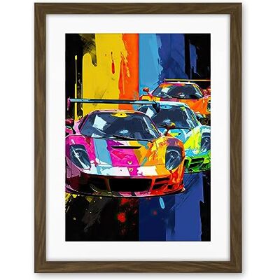 Artery8 Sport Racing Cars Vibrant Supercar Race Mancave Gift for Him Artwork Framed Wall Art Print 18X24 Inch Artery8 Sport Racing Cars Vibrant Supercar Race Mancave Gift for Him Artwork Framed Wall Art Print 18X24 Inch