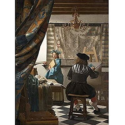 Fine Art Prints Jan Vermeer The Art Of Painting Art Print Canvas Premium Wall Decor Poster Mural Fine Art Prints Jan Vermeer The Art Of Painting Art Print Canvas Premium Wall Decor Poster Mural