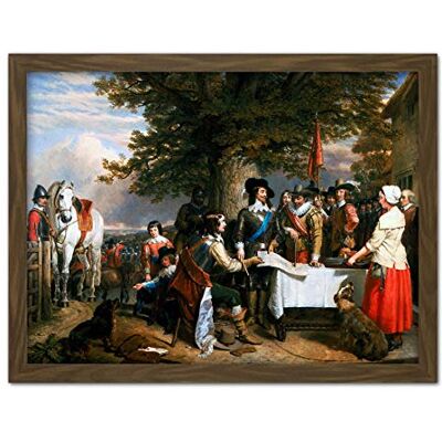 Fine Art Prints Landseer Eve Battle Edge Hill Civil War Painting Large Framed Art Print Poster Wall Decor 18x24 in Fine Art Prints Landseer Eve Battle Edge Hill Civil War Painting Large Framed Art Print Poster Wall Decor 18x24 in