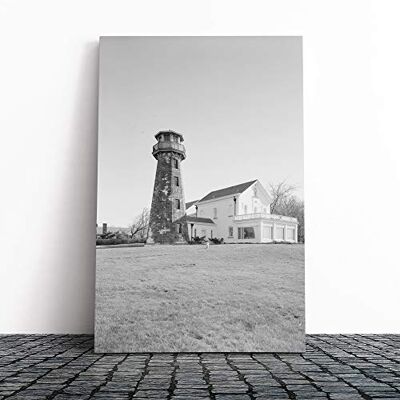 Big Box Art Architecture Lighthouse Sands Point, NY Canvas Print Gallery Wrapped 30mm Frame Wall Art 30x20 inches Ready to Hang Coastal Seascape Picture Living Room Bedroom Lounge Office Big Box Art Architecture Lighthouse Sands Point, NY Canvas Print Gallery Wrapped 30mm Frame Wall Art 30x20 inches Ready to Hang Coastal Seascape Picture Living Room Bedroom Lounge Office