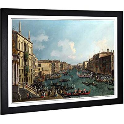 Big Box Art Giovanni Canaletto Regatta on The Grand Canal Framed Wall Art Print Ready to Hang, Satin Fine Art Paper, Fade-Resistant Inks, Acrylic Glazing, Securely Packaged, Made in the UK Big Box Art Giovanni Canaletto Regatta on The Grand Canal Framed Wall Art Print Ready to Hang, Satin Fine Art Paper, Fade-Resistant Inks, Acrylic Glazing, Securely Packaged, Made in the UK