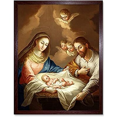 Fine Art Prints Campeche Jordan The Nativity Biblical Jesus Angels Painting Unframed Wall Art Print Poster Home Decor Premium Fine Art Prints Campeche Jordan The Nativity Biblical Jesus Angels Painting Unframed Wall Art Print Poster Home Decor Premium