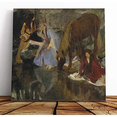 Big Box Art Canvas Print Wall Art Edgar Degas The Ballet, La Source Mounted & Stretched Box Frame Picture Home Decor for Kitchen, Living Room, Bedroom, Hallway, Muli-Colour, 14x14 Inch Big Box Art Canvas Print Wall Art Edgar Degas The Ballet, La Source Mounted & Stretched Box Frame Picture Home Decor for Kitchen, Living Room, Bedroom, Hallway, Muli-Colour, 14x14 Inch