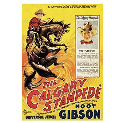 Wee Blue Coo Film Calgary Stampede Sport Rodeo Hoot Gibson Picture Wall Art Print Wee Blue Coo Film Calgary Stampede Sport Rodeo Hoot Gibson Picture Wall Art Print