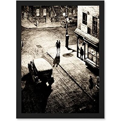 Artery8 - Illustration Relics Speakeasy Corner - A4 - Black - Wall Art Artery8 - Illustration Relics Speakeasy Corner - A4 - Black - Wall Art