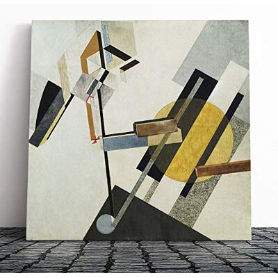 Big Box Art Canvas Print Wall Art El Lissitzky Proun 19d Mounted and Stretched Box Frame Picture Home Decor for Kitchen, Living, Dining Room, Bedroom, Hallway, Muli-Colour, 20x20 Inch Big Box Art Canvas Print Wall Art El Lissitzky Proun 19d Mounted and Stretched Box Frame Picture Home Decor for Kitchen, Living, Dining Room, Bedroom, Hallway, Muli-Colour, 20x20 Inch