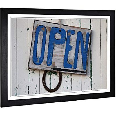 Big Box Art Framed Print of Open Shack Sign Design Wall Art Picture Home Decor for Kitchen, Living, Dining Room, Lounge, Bedroom, Hallway, Office, Black, A2 / 24.5x18 Inch / 62x45cm Big Box Art Framed Print of Open Shack Sign Design Wall Art Picture Home Decor for Kitchen, Living, Dining Room, Lounge, Bedroom, Hallway, Office, Black, A2 / 24.5x18 Inch / 62x45cm