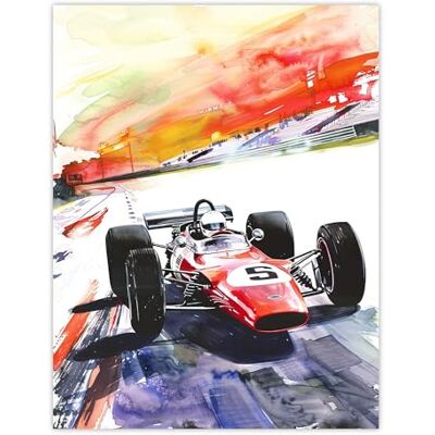 Artery8 Motor Speedway Race Retro Sport Car Watercolour Man Cave Large Wall Art Poster Print Thick Paper 18X24 Inch Artery8 Motor Speedway Race Retro Sport Car Watercolour Man Cave Large Wall Art Poster Print Thick Paper 18X24 Inch