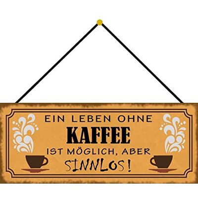 Schatzmix Tin-Plate Sign Wall Plaque, Sheet metal, Multicoloured, 27x10 cm Schatzmix Tin-Plate Sign Wall Plaque, Sheet metal, Multicoloured, 27x10 cm