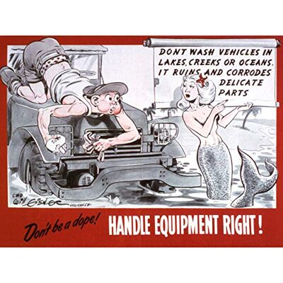Fine Art Prints Eisner War WWII USA Don't Be Dope Mermaid Advert Premium Wall Art Canvas Print 18X24 Inch Fine Art Prints Eisner War WWII USA Don't Be Dope Mermaid Advert Premium Wall Art Canvas Print 18X24 Inch