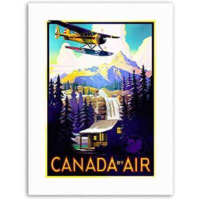 Wee Blue Coo Canada by Air Plane Forest Mountain Poster Travel Sport Canvas Art Print Wee Blue Coo Canada by Air Plane Forest Mountain Poster Travel Sport Canvas Art Print