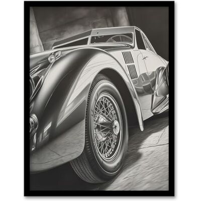 Artery8 Hyper Realism Pencil Drawing Sports Car Graphic Gift For Him Artwork Framed Wall Art Print 18X24 Inch Artery8 Hyper Realism Pencil Drawing Sports Car Graphic Gift For Him Artwork Framed Wall Art Print 18X24 Inch