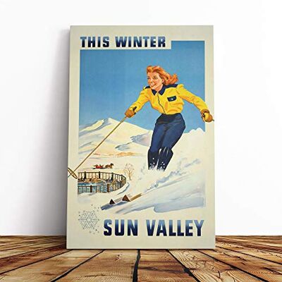 Big Box Art Canvas Print Wall Art Vintage Ski Travel Poster 8 Mounted and Stretched Box Frame Picture Home Decor for Kitchen, Living, Dining Room, Bedroom, Hallway, Multi-Colour, 20x14 Inch Big Box Art Canvas Print Wall Art Vintage Ski Travel Poster 8 Mounted and Stretched Box Frame Picture Home Decor for Kitchen, Living, Dining Room, Bedroom, Hallway, Multi-Colour, 20x14 Inch