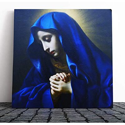 Big Box Art Canvas Print Wall Art Carlo Dolci Mater Dolorosa Mounted and Stretched Box Frame Picture Home Decor for Kitchen, Living, Dining Room, Bedroom, Hallway, Muli-Colour, 14x14 Inch Big Box Art Canvas Print Wall Art Carlo Dolci Mater Dolorosa Mounted and Stretched Box Frame Picture Home Decor for Kitchen, Living, Dining Room, Bedroom, Hallway, Muli-Colour, 14x14 Inch